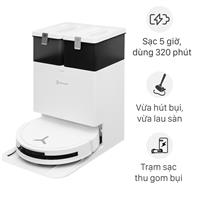 Robot hút bụi lau nhà Ecovacs Deebot T50 Pro OMNI - Trắng