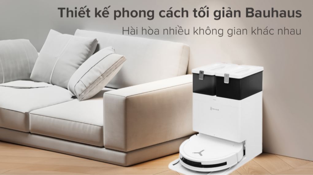 Thiết kế - Robot hút bụi lau nhà Ecovacs Deebot T50 Pro OMNI - Trắng