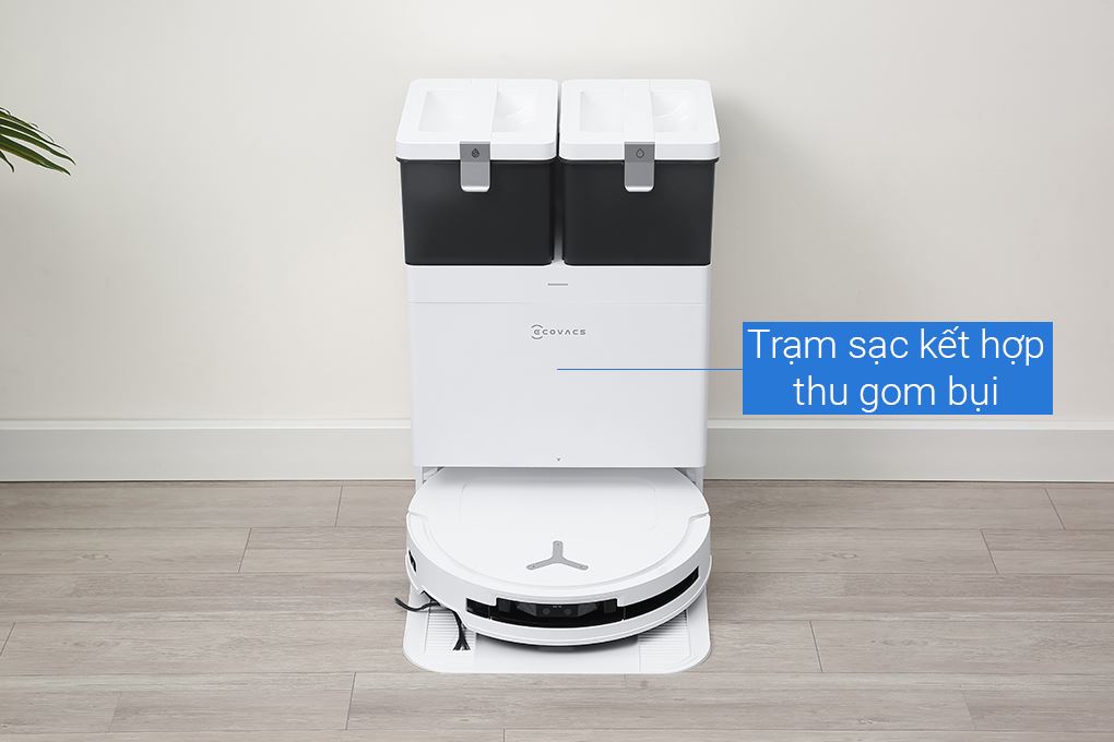 Robot hút bụi lau nhà Ecovacs Deebot T50 Pro OMNI - Trắng Màu Trắng