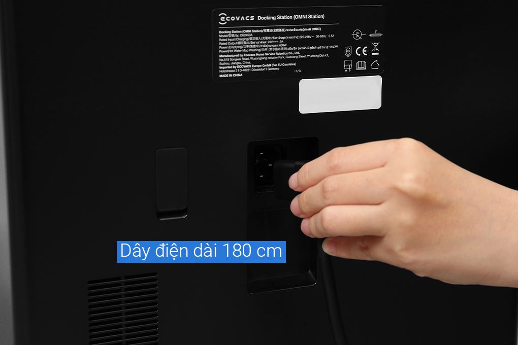 Robot hút bụi lau nhà Ecovacs Deebot T50 Pro OMNI - Đen Màu Đen