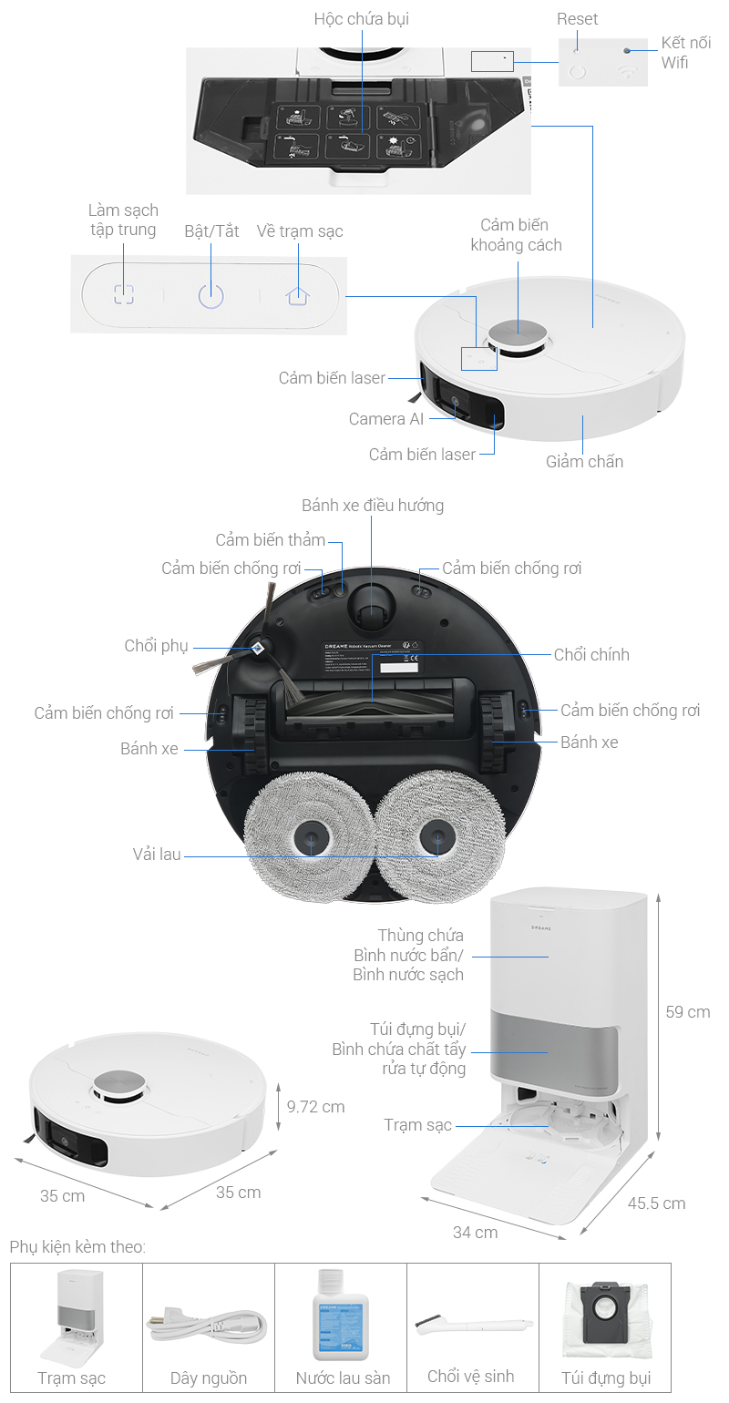 Robot hút bụi lau nhà Dreame L10S Ultra Gen 2.0