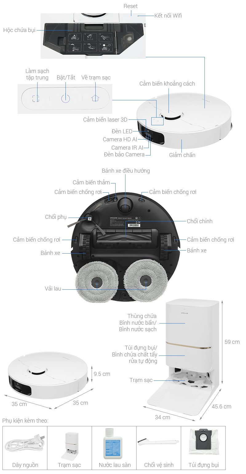 Robot hút bụi lau nhà Dreame L30S Ultra