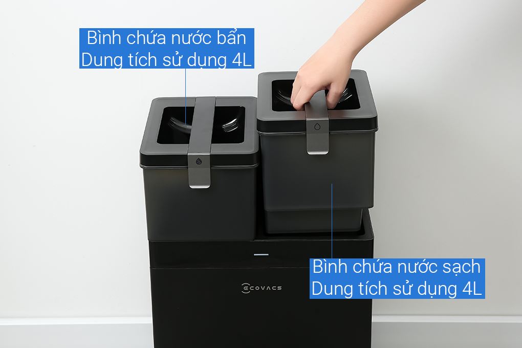 Robot hút bụi lau nhà Ecovacs Deebot T30C - Đen Màu Đen