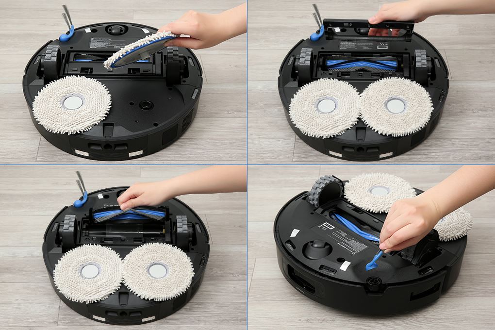 Robot hút bụi lau nhà Ecovacs Deebot T30C - Đen Màu Đen