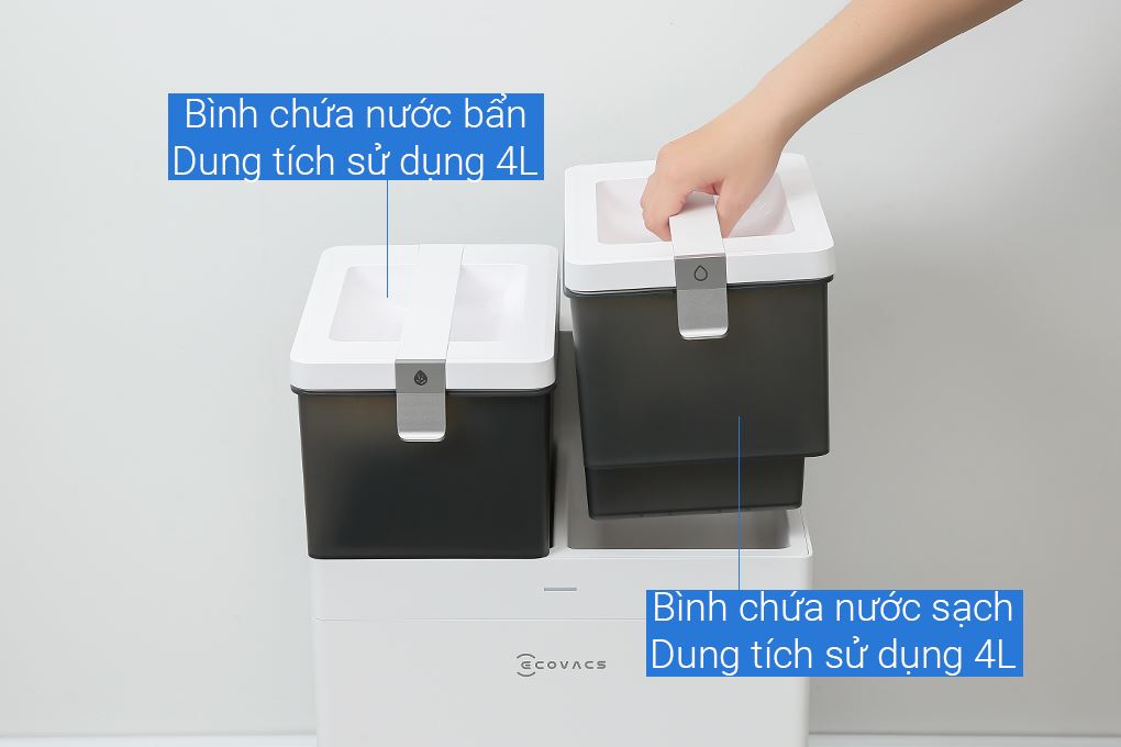 Robot hút bụi lau nhà Ecovacs Deebot T30C - Trắng Màu Trắng