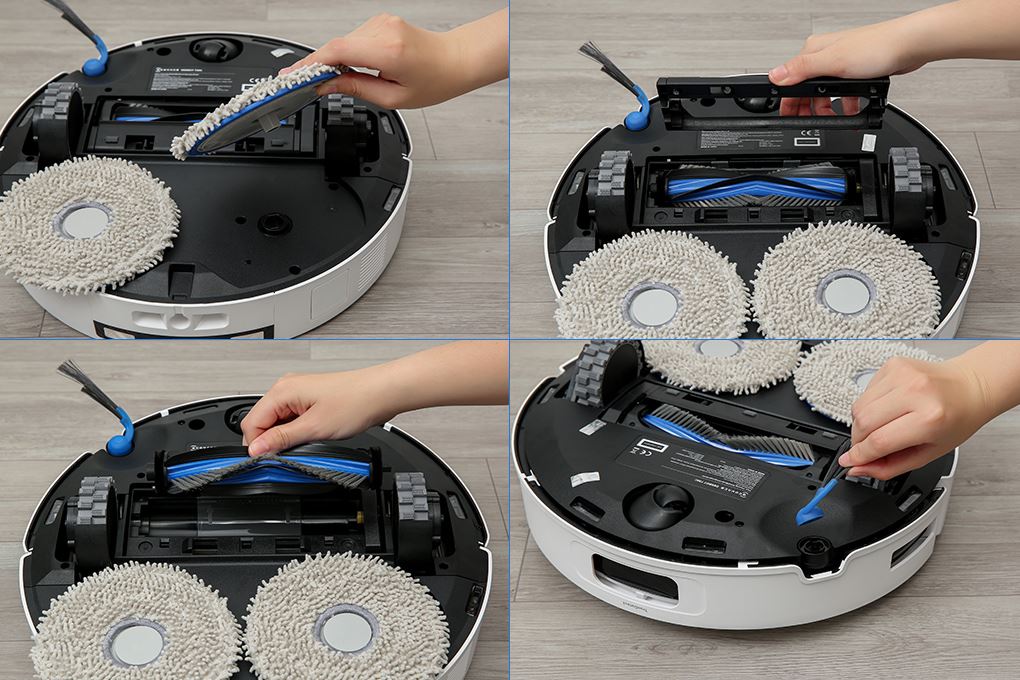 Robot hút bụi lau nhà Ecovacs Deebot T30C - Trắng Màu Trắng
