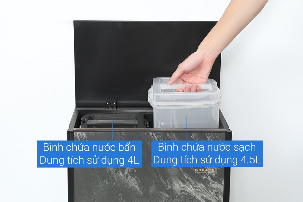 Robot hút bụi lau nhà Dreame Aqua 10 Pro Track - Đen Màu Đen