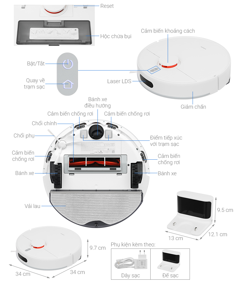 Robot hút bụi lau nhà Xiaomi S40C