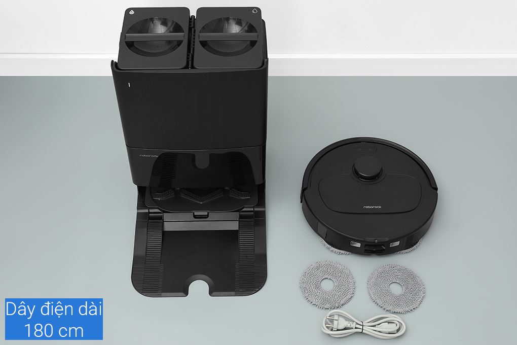 Robot hút bụi lau nhà Roborock QR 798 - Đen Màu Đen
