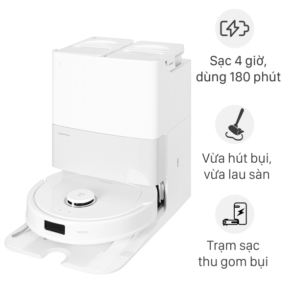 Robot hút bụi lau nhà Roborock Q Revo 5AE – Trắng