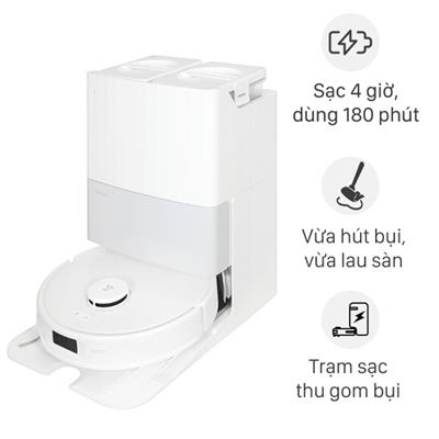 Robot hút bụi lau nhà Roborock Q Revo 5V1 - Trắng