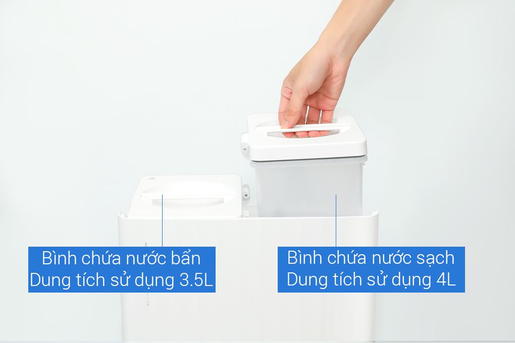 Robot hút bụi lau nhà Roborock Q Revo 5V1 - Trắng Màu Trắng