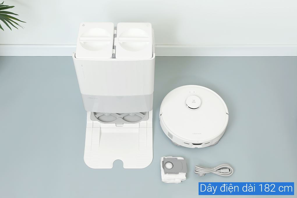 Robot hút bụi lau nhà Roborock Q Revo 5V1 - Trắng Màu Trắng