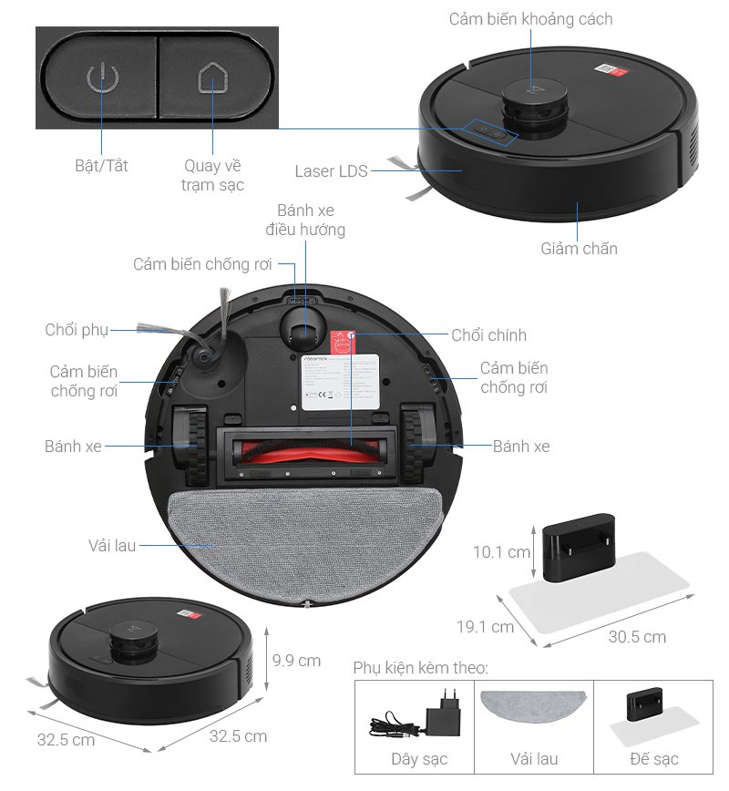 Robot hút bụi lau nhà Roborock Q7 TF