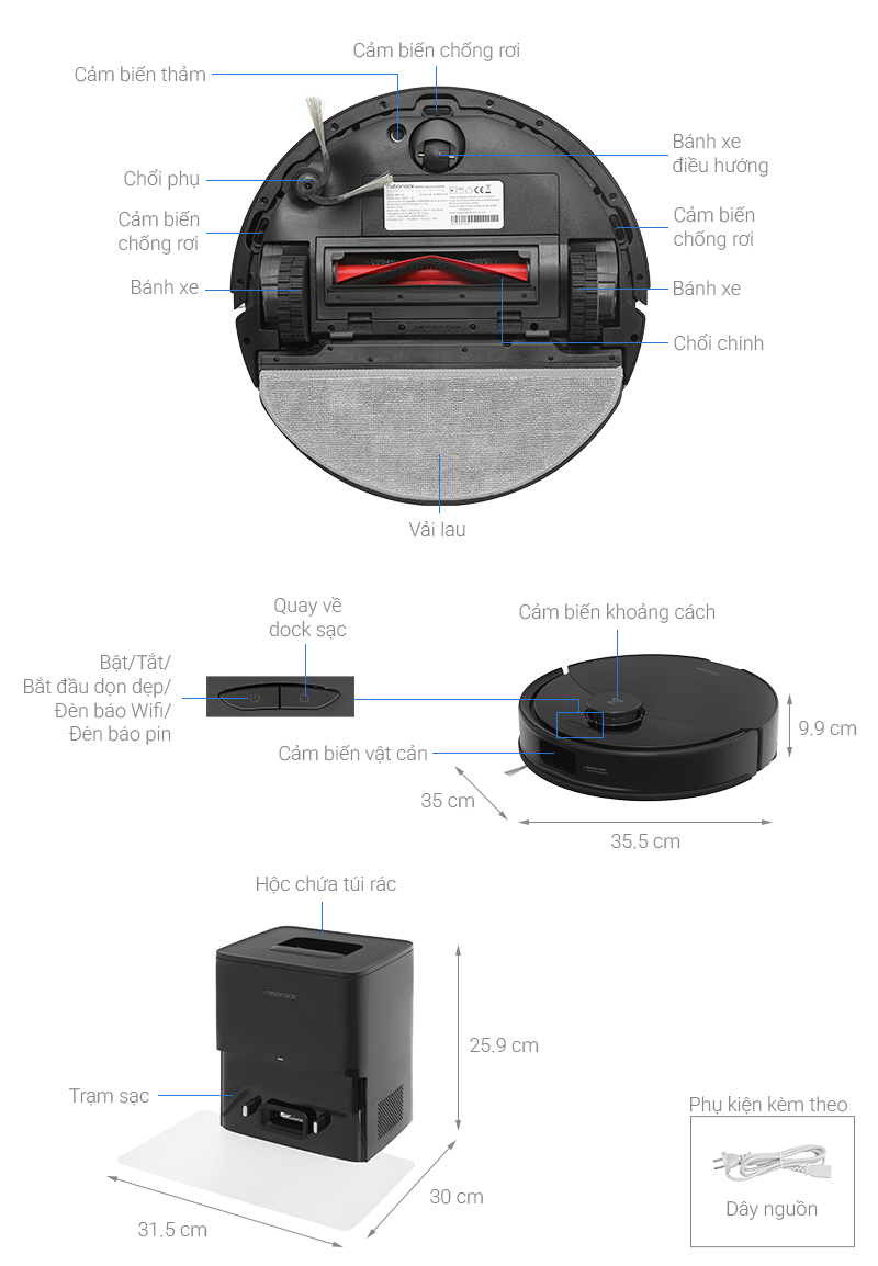 Robot hút bụi lau nhà Roborock Q10 PF+