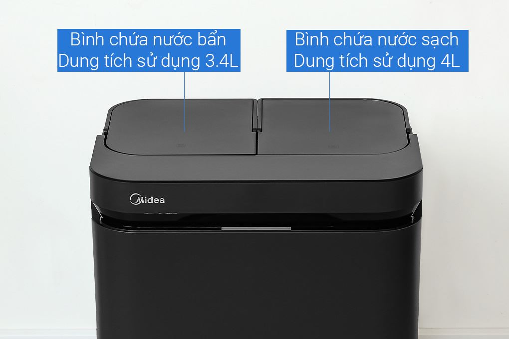 Robot hút bụi lau nhà Midea MV15ULTRAAPBK Màu Đen