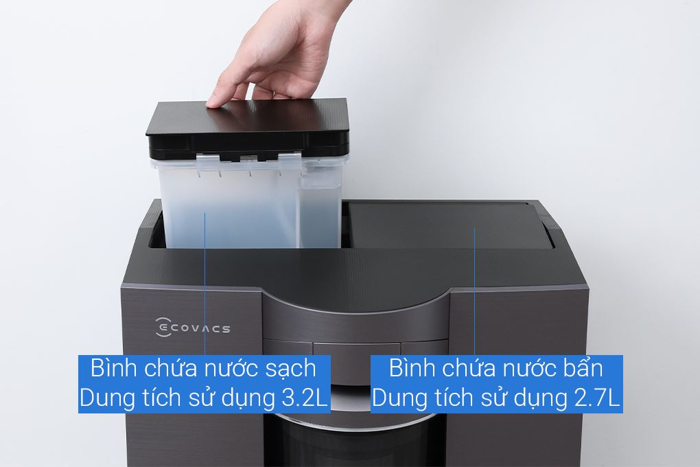 Robot hút bụi lau nhà Ecovacs Deebot X11 OMNICYCLONE Màu Đen