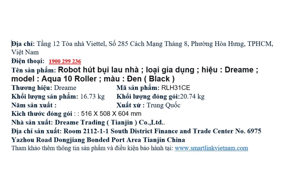 Robot hút bụi lau nhà Dreame Aqua 10 Roller Đen Màu Đen