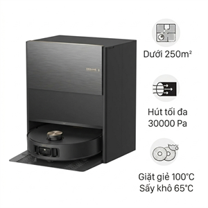 Robot hút bụi lau nhà Dreame Aqua 10 Roller Đen