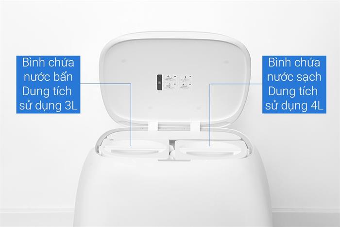 Robot hút bụi Roborock Qrevo Curv 2 Flow Màu Trắng