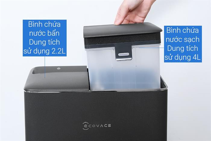 Robot hút bụi lau nhà Ecovacs T90 PRO OMNI - Đen Màu Đen