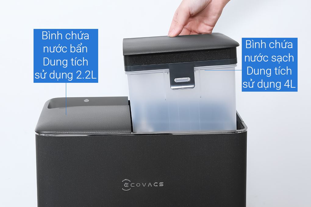 Robot hút bụi lau nhà Ecovacs Deebot T90 PRO OMNI - Đen Màu Đen