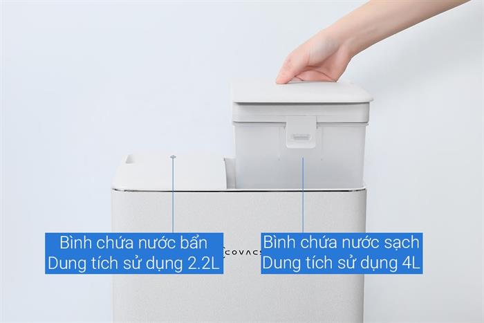 Robot hút bụi lau nhà Ecovacs Deebot T90 PRO OMNI - Trắng Màu Trắng