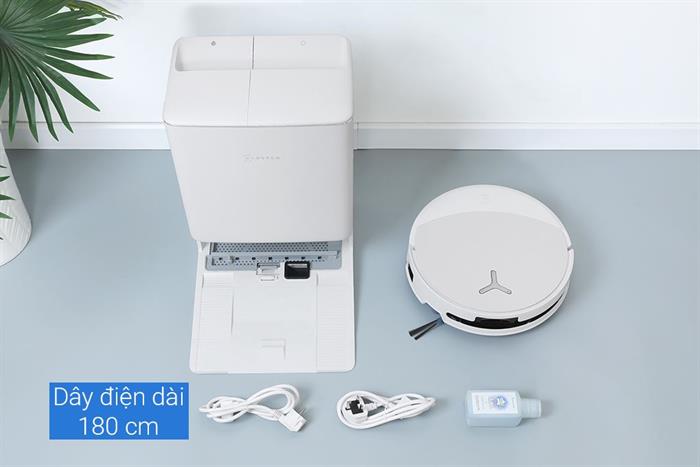 Robot hút bụi lau nhà Ecovacs Deebot T90 PRO OMNI - Trắng Màu Trắng