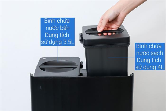 Robot hút bụi lau nhà Roborock QRevo S Pro - Đen Màu Đen