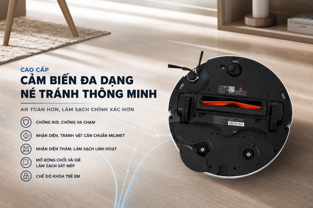 Robot hút bụi lau nhà Xiaomi H50 Pro EU BHR089NEU Màu Trắng