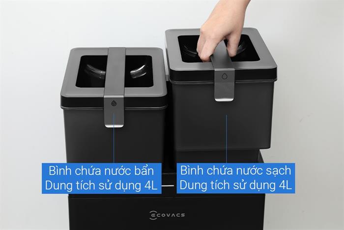 Robot hút bụi lau nhà Ecovacs T30C Gen 2 Đen Màu Đen
