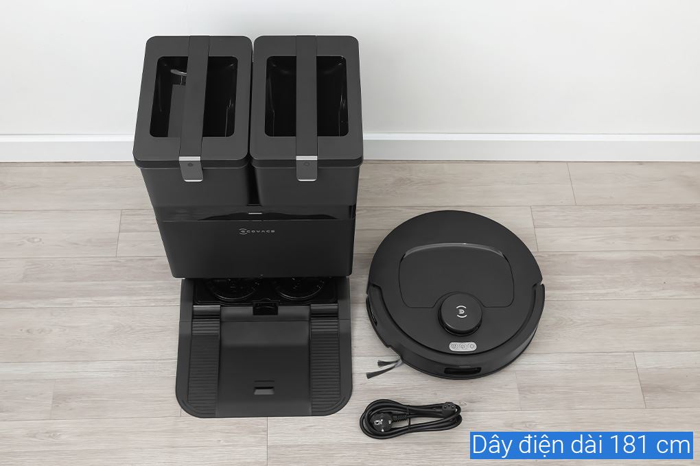 Robot hút bụi lau nhà Ecovacs T30C Gen 2 Đen Màu Đen