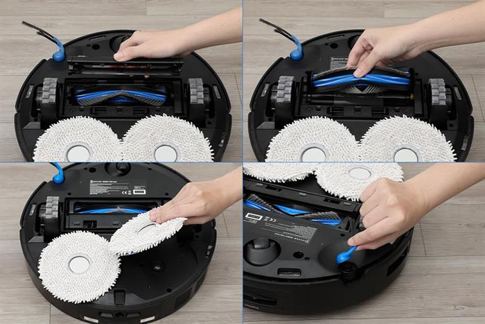 Robot hút bụi lau nhà Ecovacs T30C Gen 2 Đen Màu Đen