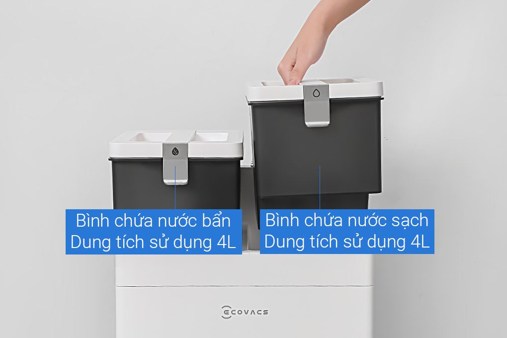 Robot hút bụi lau nhà Ecovacs T30C Prime Omni Trắng Màu Trắng