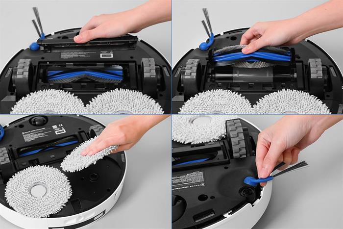 Robot hút bụi lau nhà Ecovacs T30C Prime Omni Trắng Màu Trắng