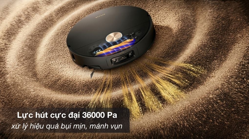 Lực hút 36000 Pa - Robot hút bụi lau nhà Dreame X60 Ultra Lực hút 36000 Pa - Robot hút bụi lau nhà Dreame X60 Ultra
