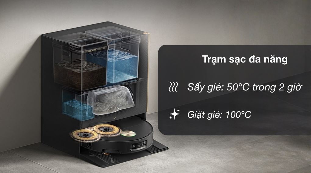 Trạm sạc - Robot hút bụi lau nhà Dreame X60 Ultra Trạm sạc - Robot hút bụi lau nhà Dreame X60 Ultra