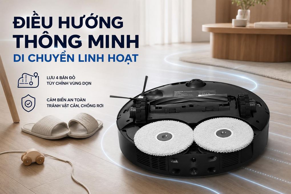 Robot hút bụi lau nhà Dreame L10s Ultra Heat Màu Đen