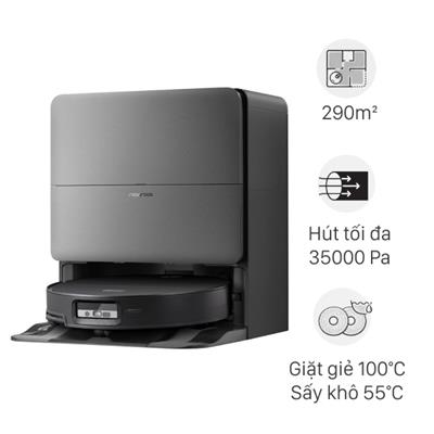 Robot hút bụi lau nhà Roborock Saros 20 Sonic Complete - Đen