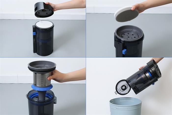 Robot hút bụi lau nhà Ecovacs X12 OMNICYCLONE Màu Đen