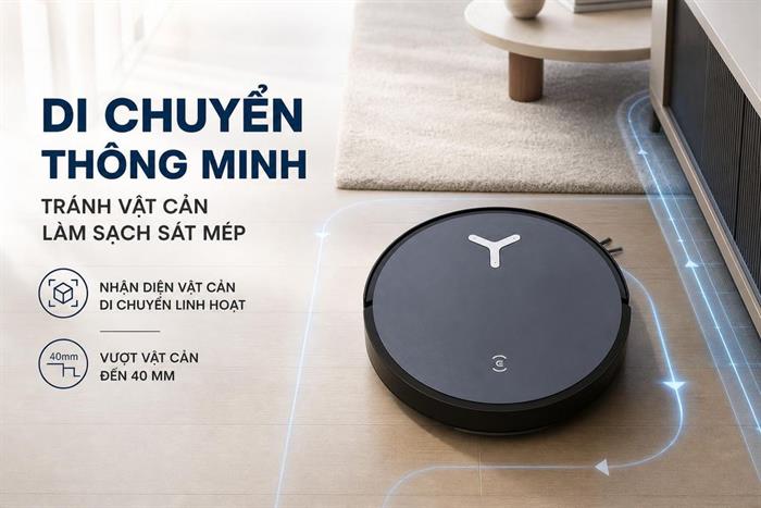 Robot hút bụi lau nhà Ecovacs X12 OMNICYCLONE Màu Đen