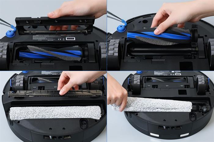 Robot hút bụi lau nhà Ecovacs X12 OMNICYCLONE Màu Đen