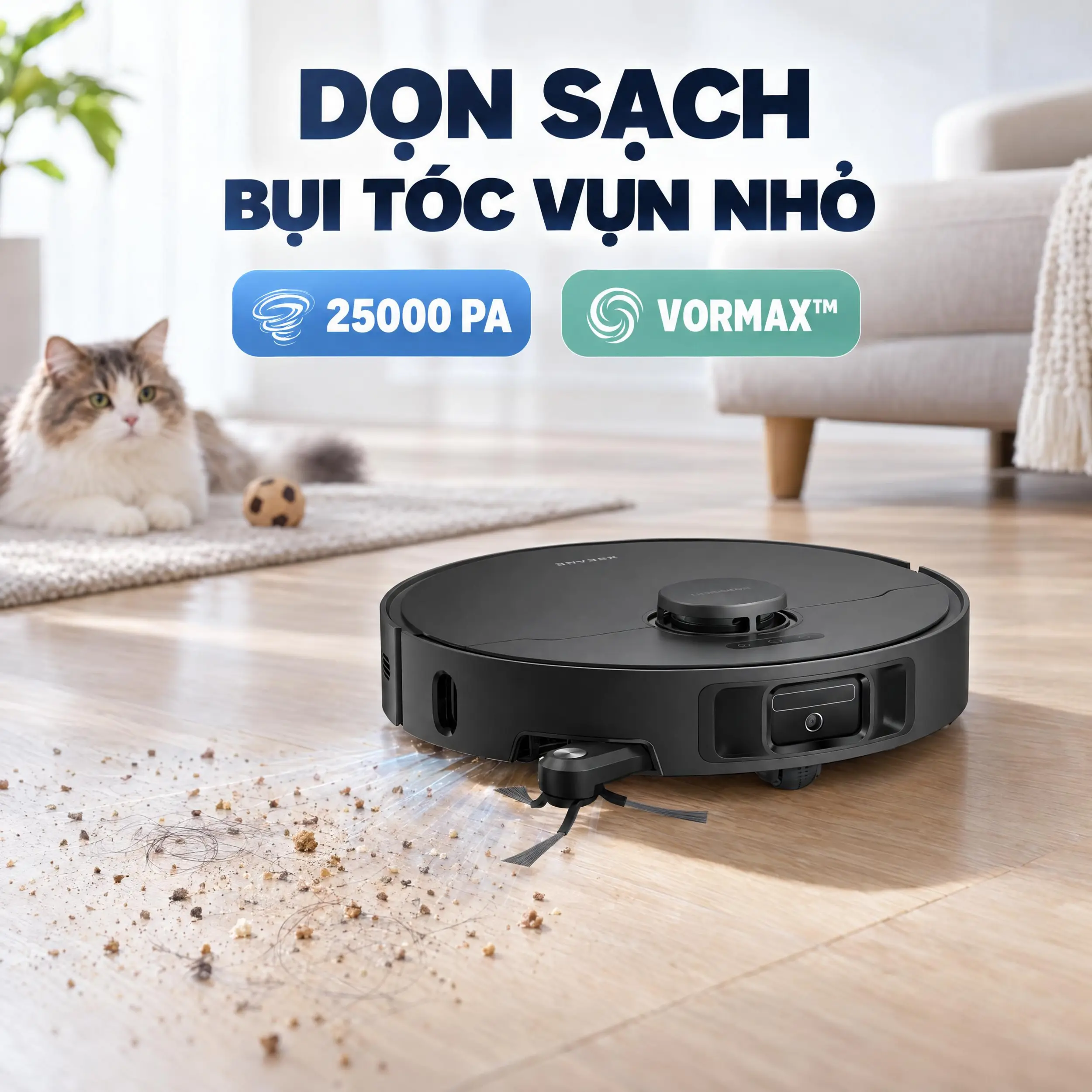 Robot hút bụi lau nhà Dreame L10s Ultra (Gen 3) Màu Đen