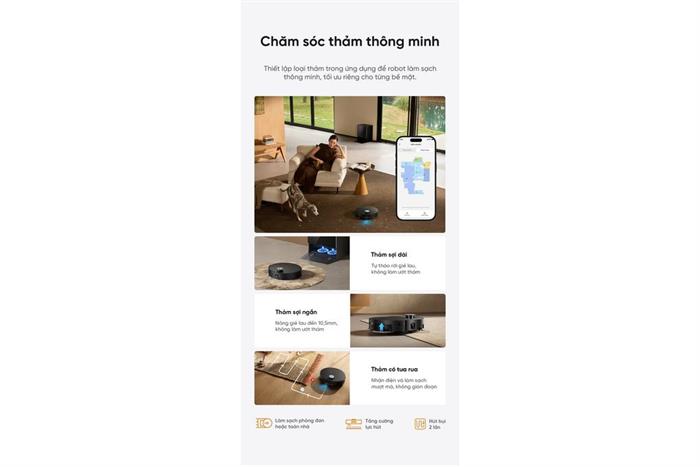 Robot hút bụi lau nhà Dreame X60 Ultra Extreme Đen Màu Đen