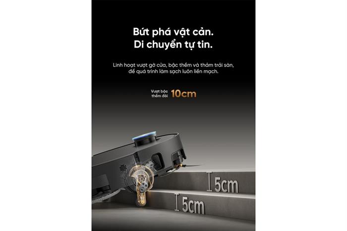 Robot hút bụi lau nhà Dreame X60 Ultra Extreme Đen Màu Đen