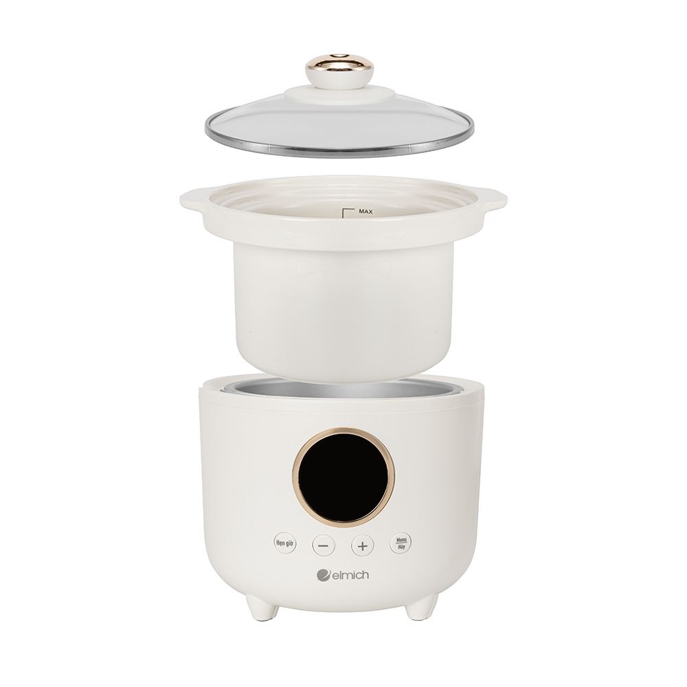 Nồi nấu chậm Elmich 1.5 lít SCE8534 Màu Trắng