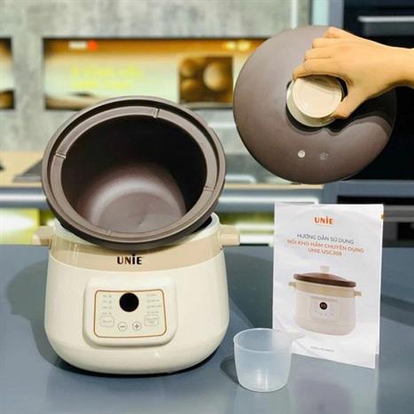 Nồi nấu chậm Unie 3 lít USC308 Màu Màu be