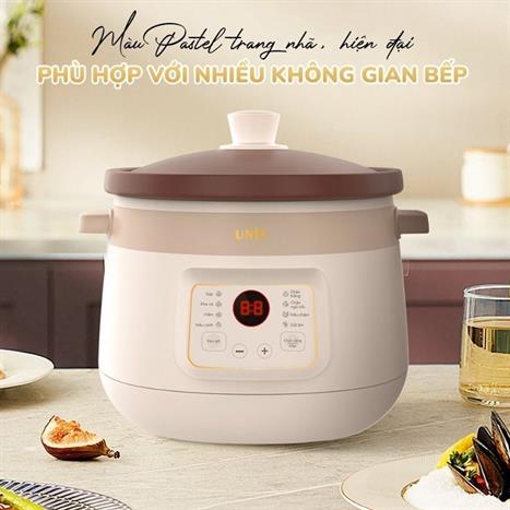 Nồi nấu chậm Unie 3 lít USC308 Màu Màu be