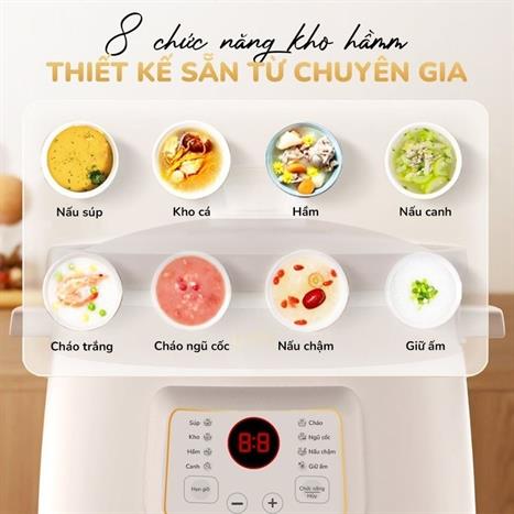 Nồi nấu chậm Unie 3 lít USC308 Màu Màu be