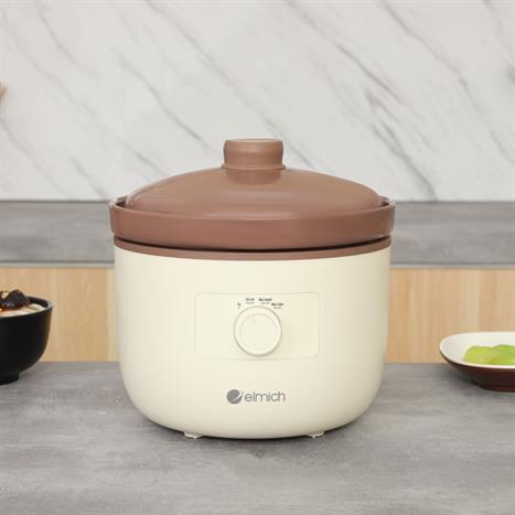 Nồi nấu chậm Elmich 2.5 lít SCE0429 Màu Trắng